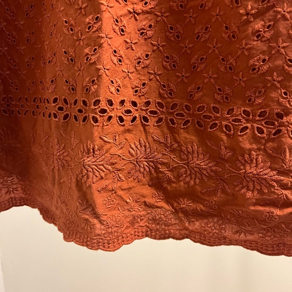 LOFT Orange Blouse / M - Picture 3 of 5